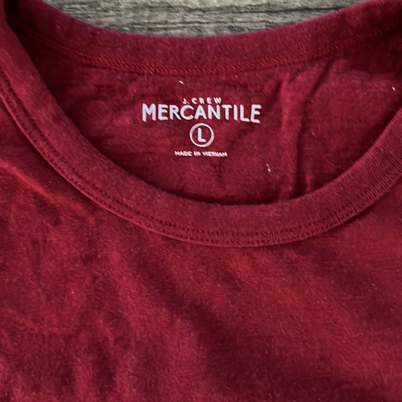 JCrew Mercantile - Long Sleeve Tee - Size Large - Color Red - Picture 2 of 2